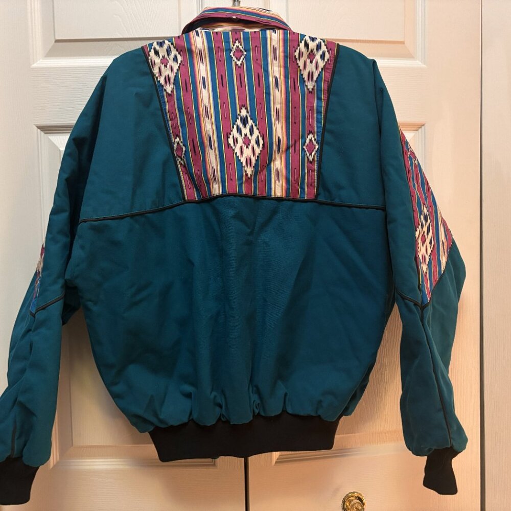 Teal Aztec-Print Ski Jacket - Unbranded - Picture 5 of 5